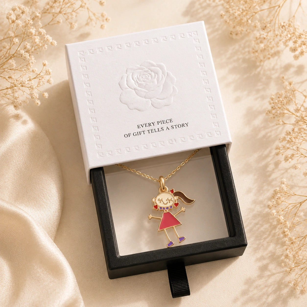 Personalised Child Drawing Necklace