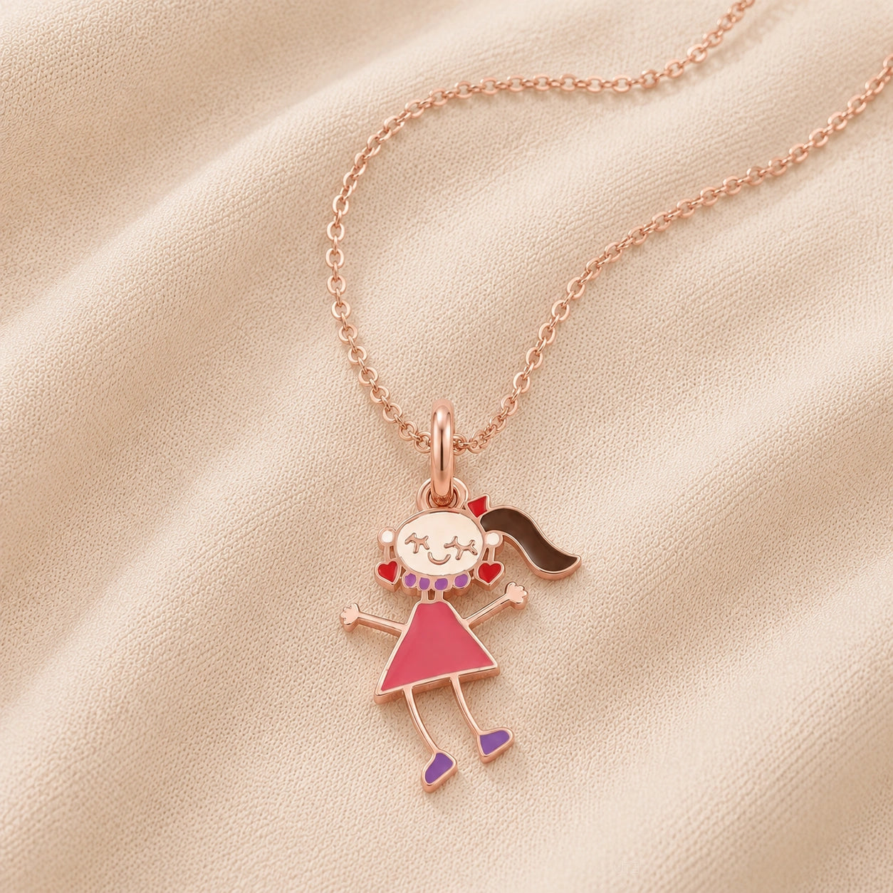 Personalised Child Drawing Necklace
